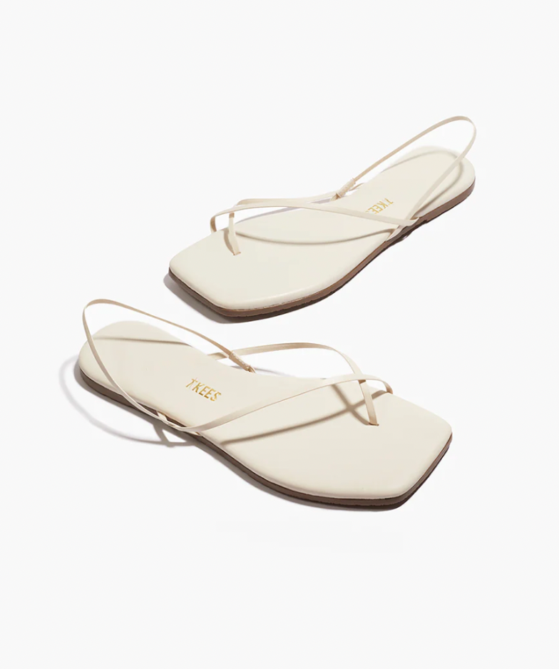 Tkees Square Toe Millie in Cream