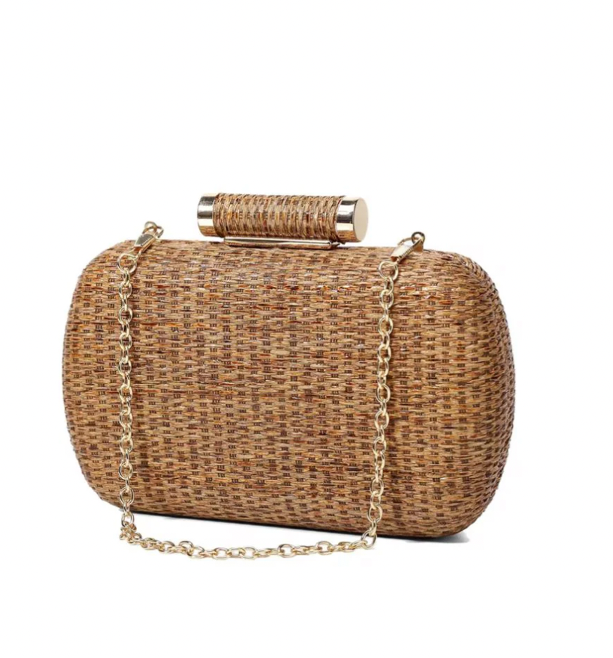 Bermuda Clutch in Brown