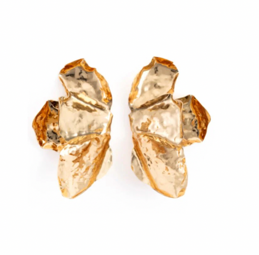 Metallic Petal Earring