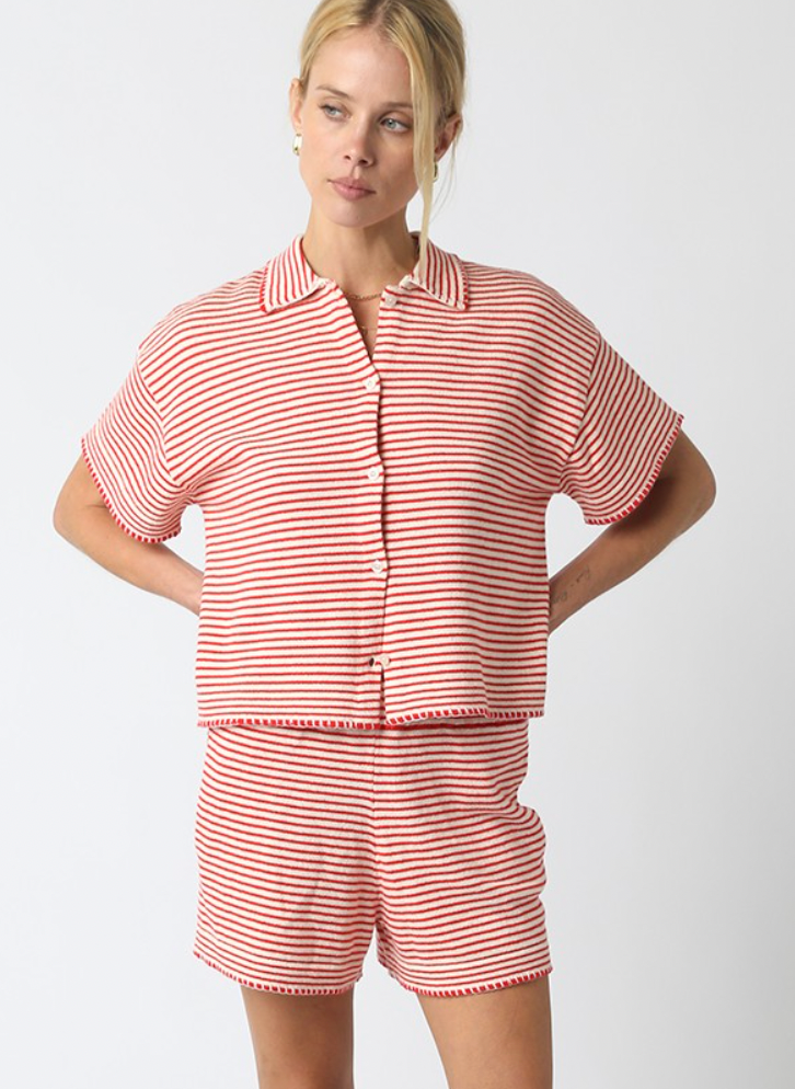 Red Striped Miah Set