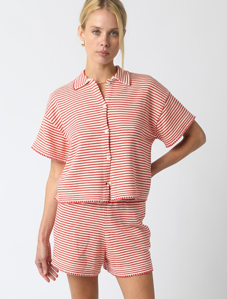 Red Striped Miah Set