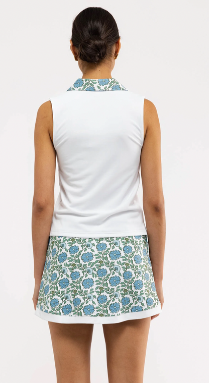 Smith and Quinn Bryce Polo in White/Seasalt Flora