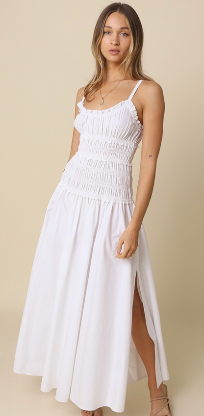 Luna Smocked Waist Maxi Dress
