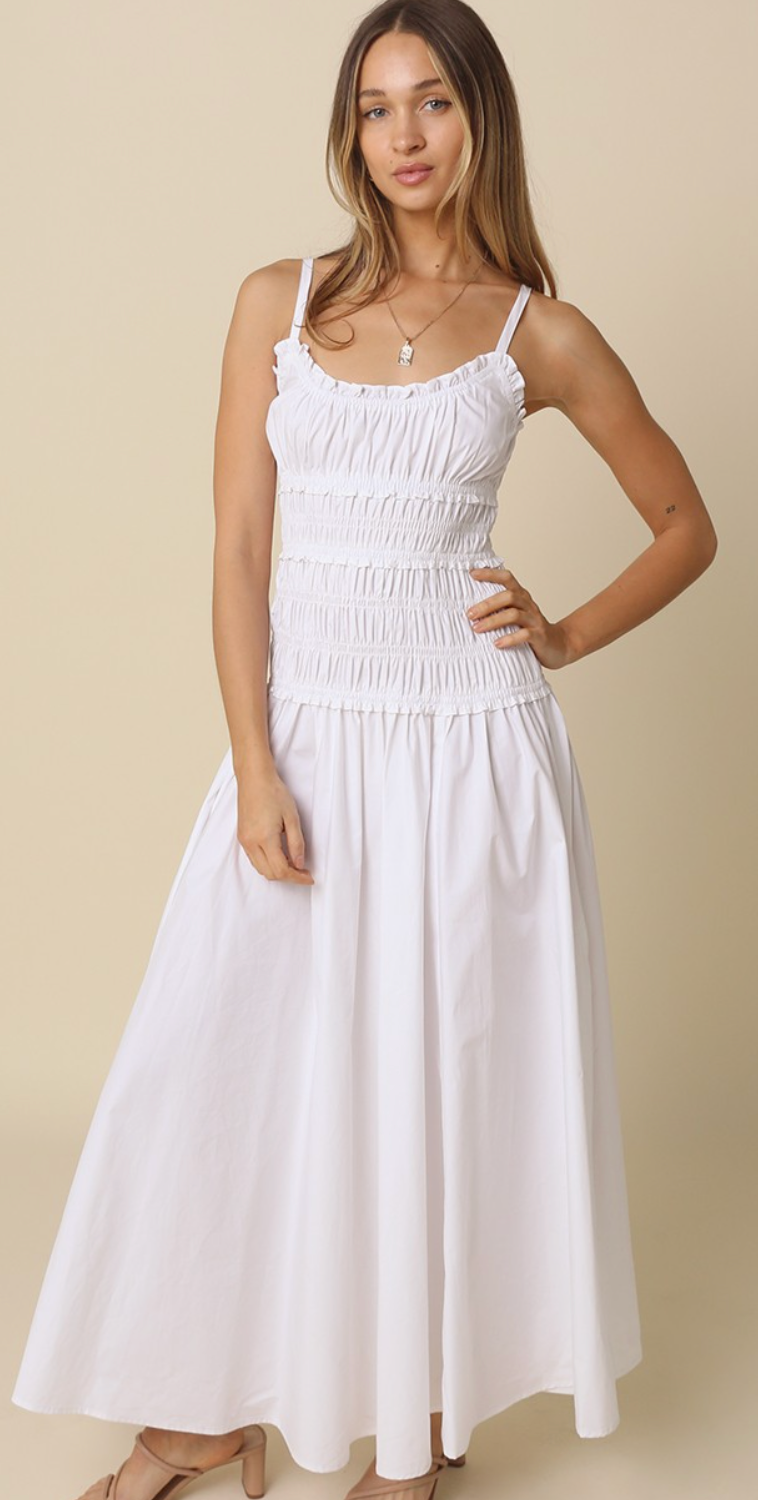 Luna Smocked Waist Maxi Dress