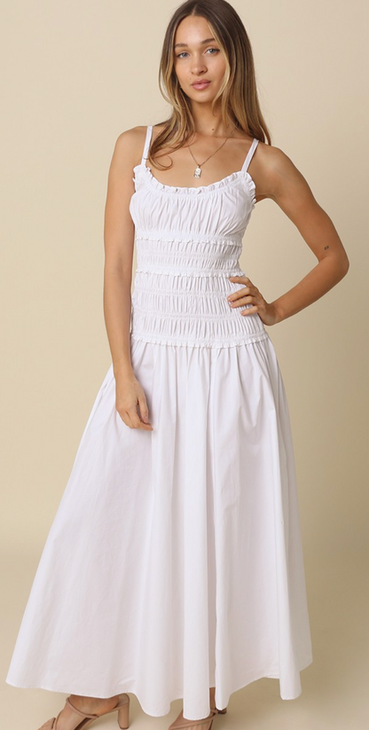 Luna Smocked Waist Maxi Dress