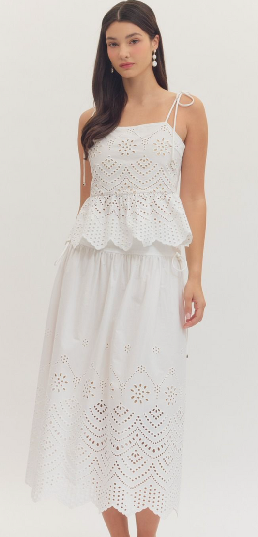 Eyelet Skirt Set (PREORDER)