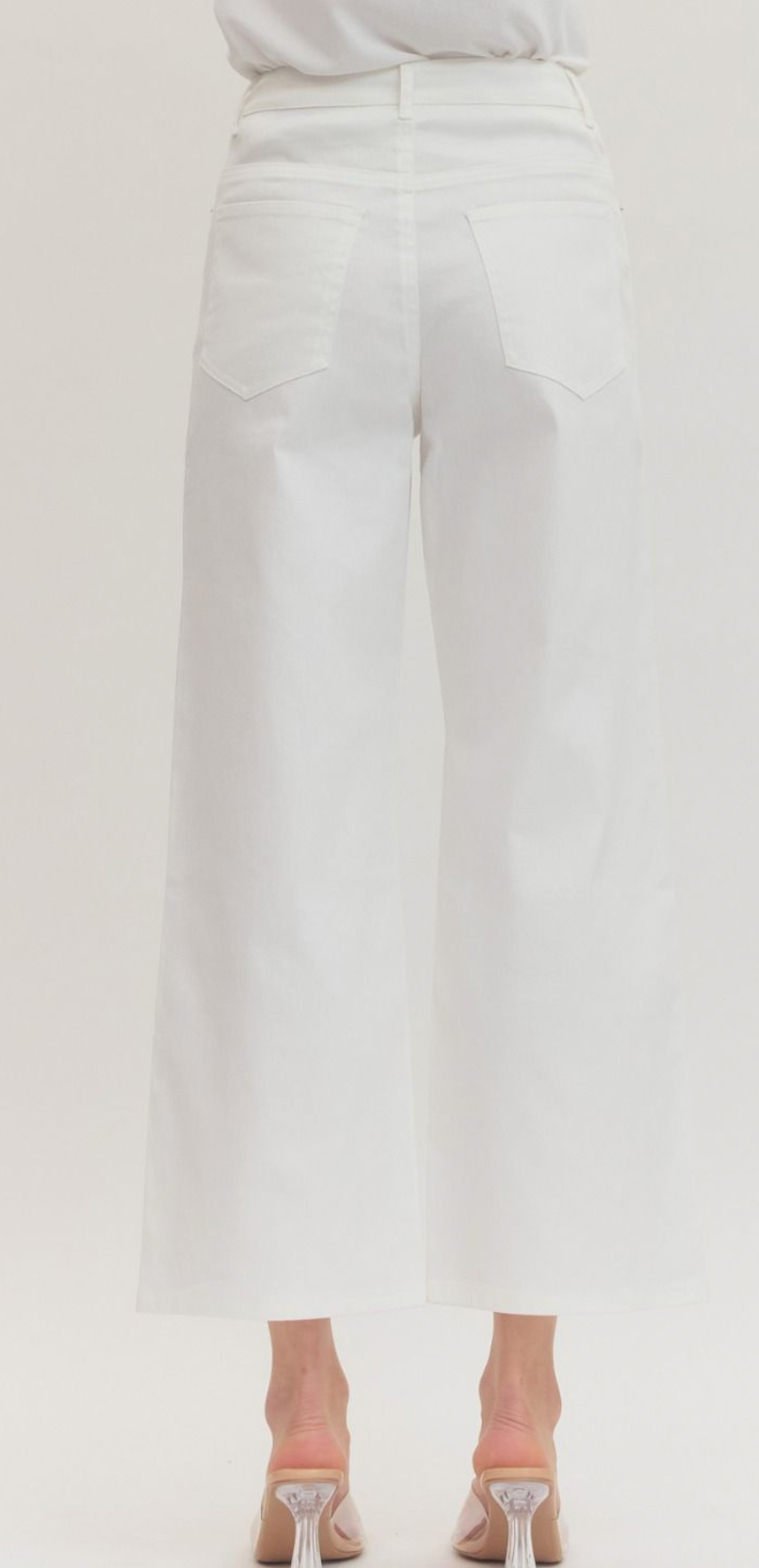 Straight Leg White Pant (PREORDER)