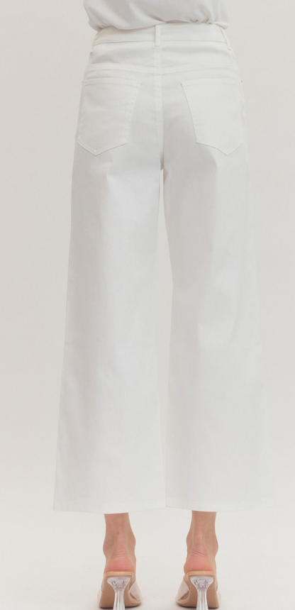 Straight Leg White Pant (PREORDER)