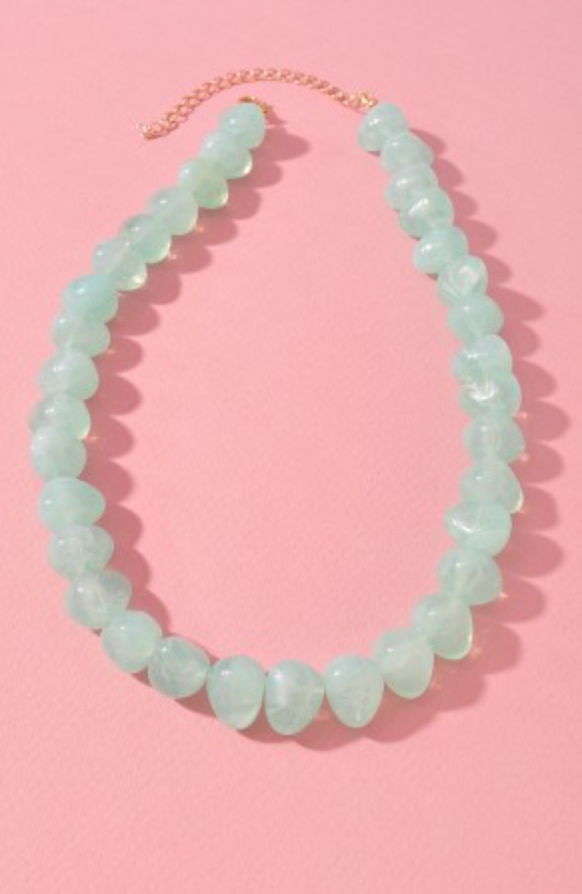 Mint Beaded Necklace