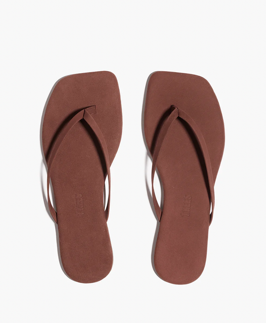 Tkees Square Toe Lily Suede in Bourbon