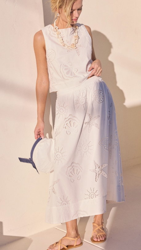 Seaside Embroidered Set