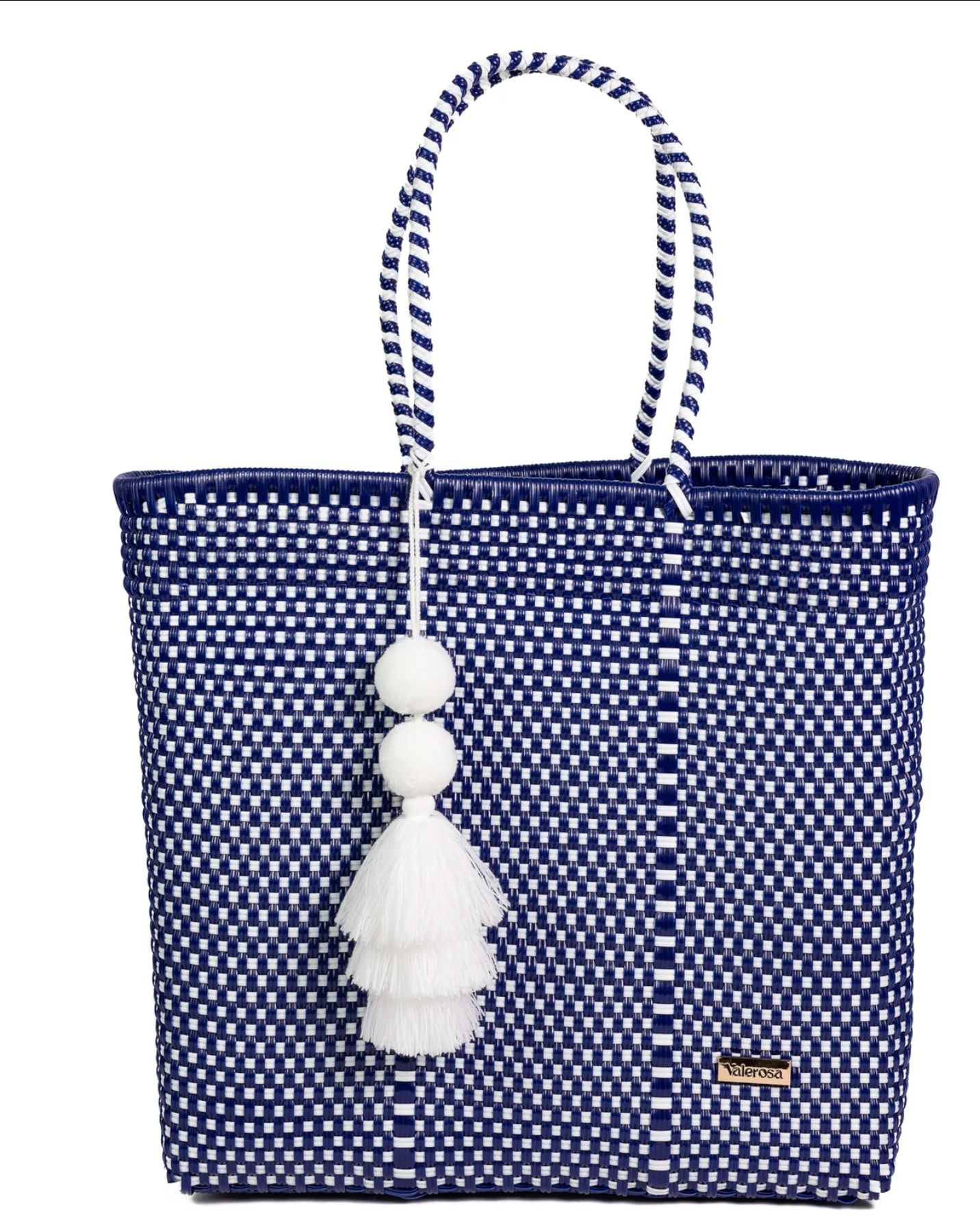 Valerosa Jumbo Bag in Navy/White Checkered