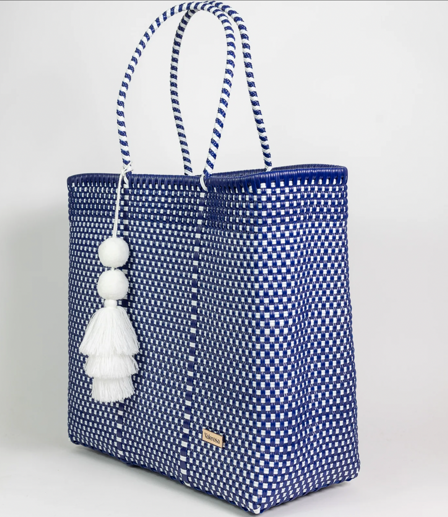 Valerosa Jumbo Bag in Navy/White Checkered