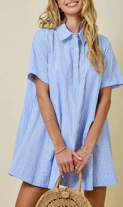 Light Blue Swing Dress