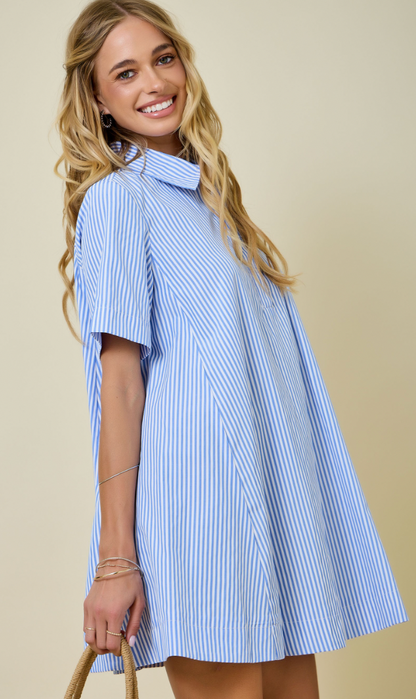 Light Blue Swing Dress