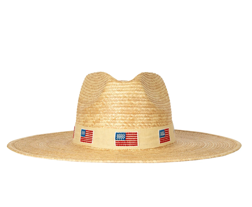 Sunshine Tienda Ivory America Palm Hat