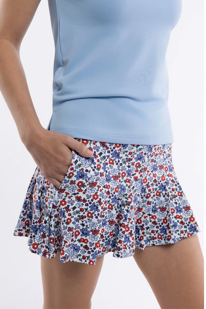 Smith and Quinn Grey Skort in Dune Floral