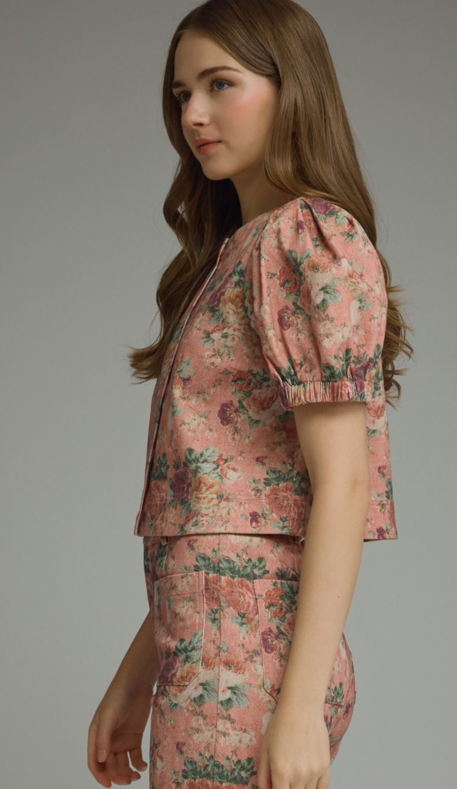 Floral Puff Sleeve Top