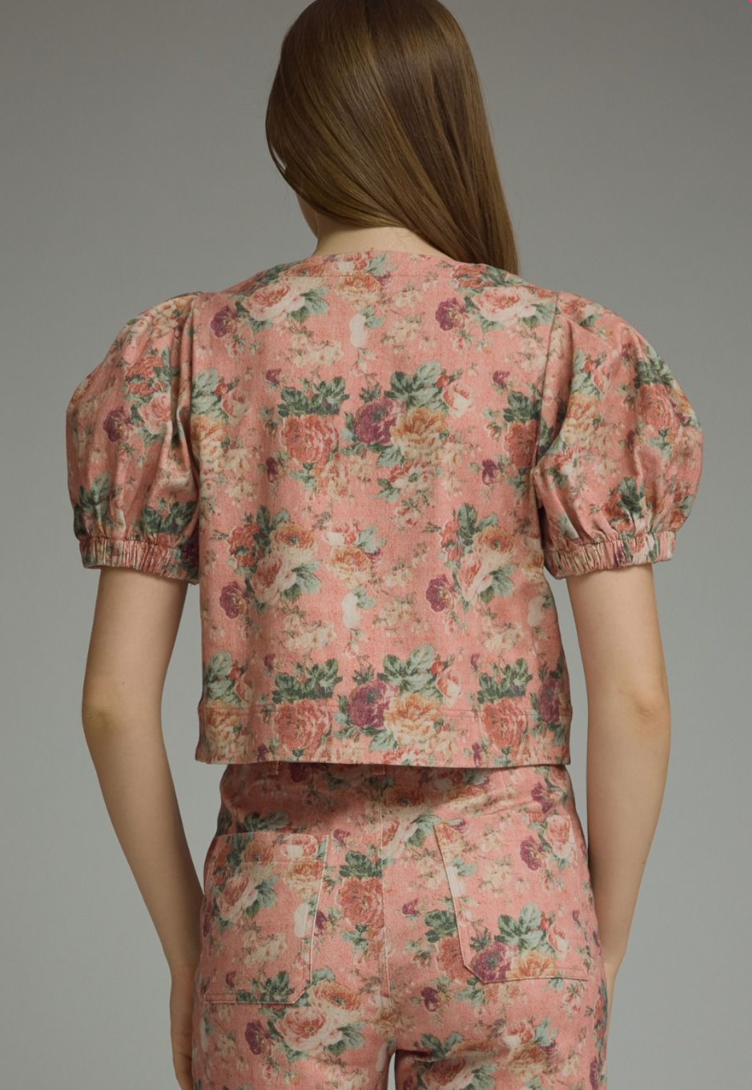 Floral Puff Sleeve Top