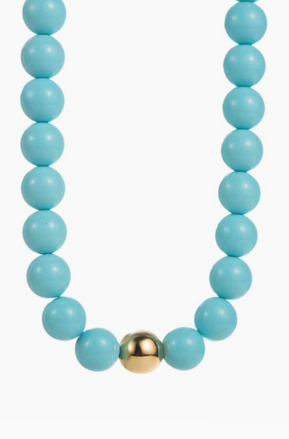 Colorful Beaded Layering Necklace in Yellow
