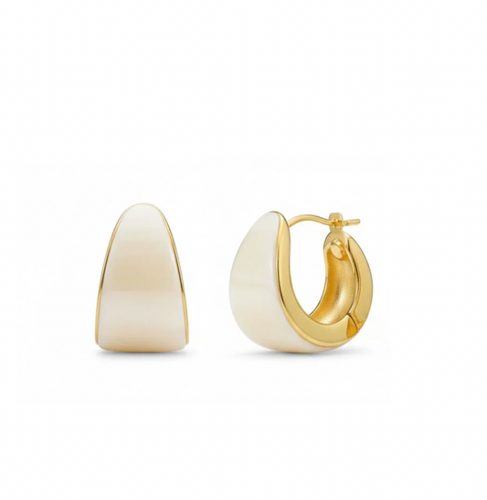Sloane Hoops in Ivory