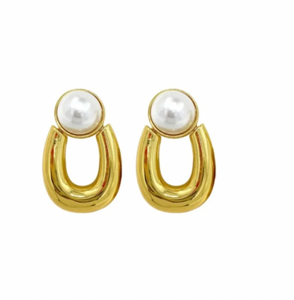 Uptown Pearl Drop Earrings