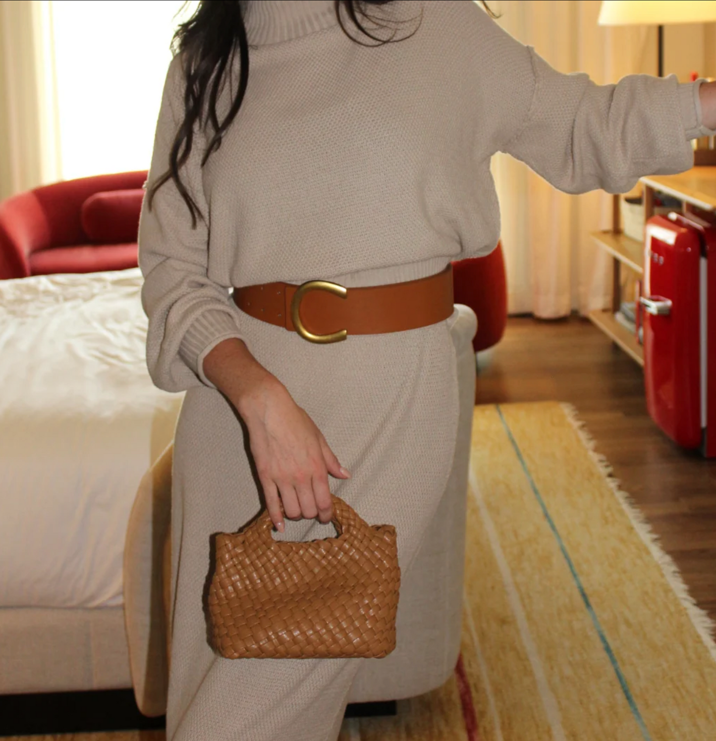 Maggie Mini Tote in Brown