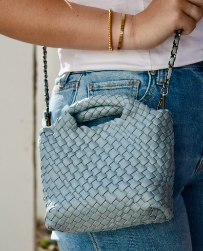 Maggie Mini Tote in Sky Blue