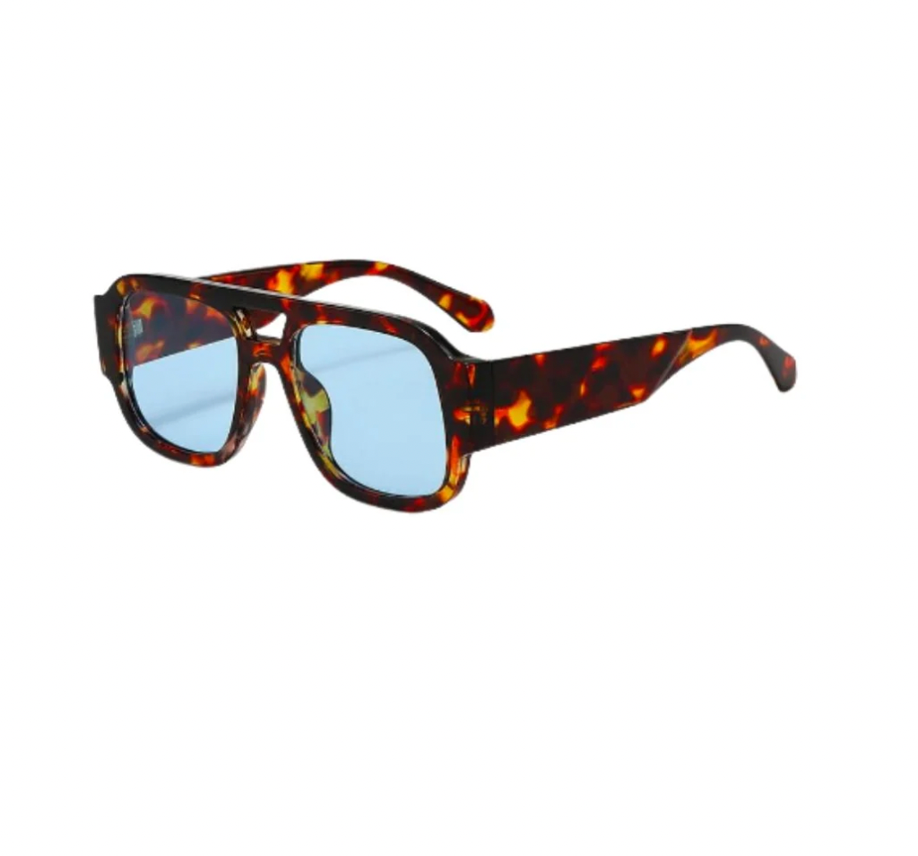 Paros Sunglasses in Tortoise/Blue