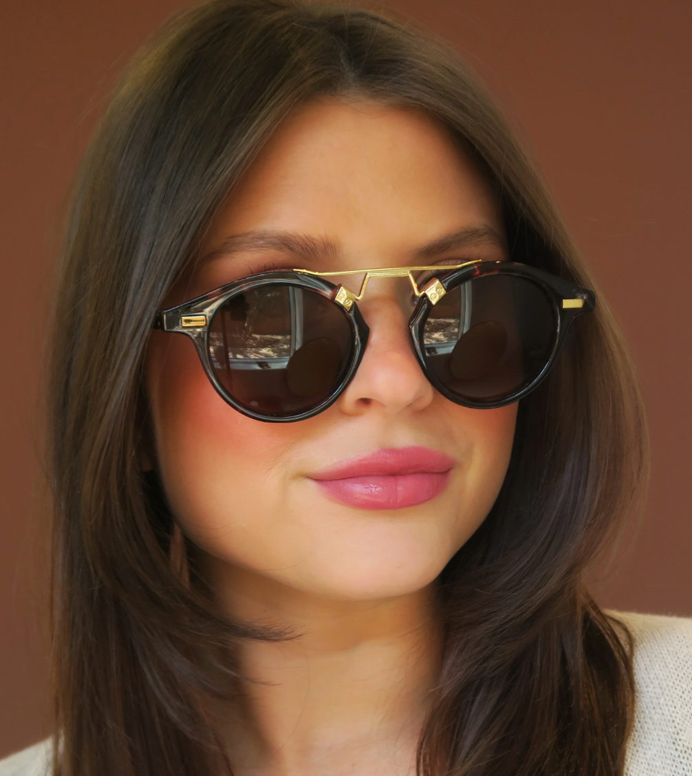 Siesta Sunglasses in Black Tortoise