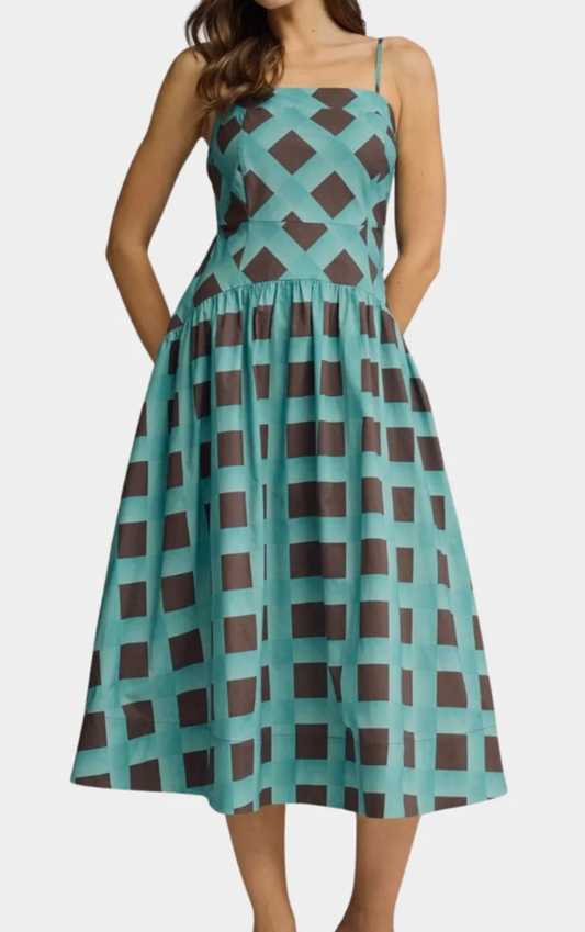 Plaid Fall Midi Dress
