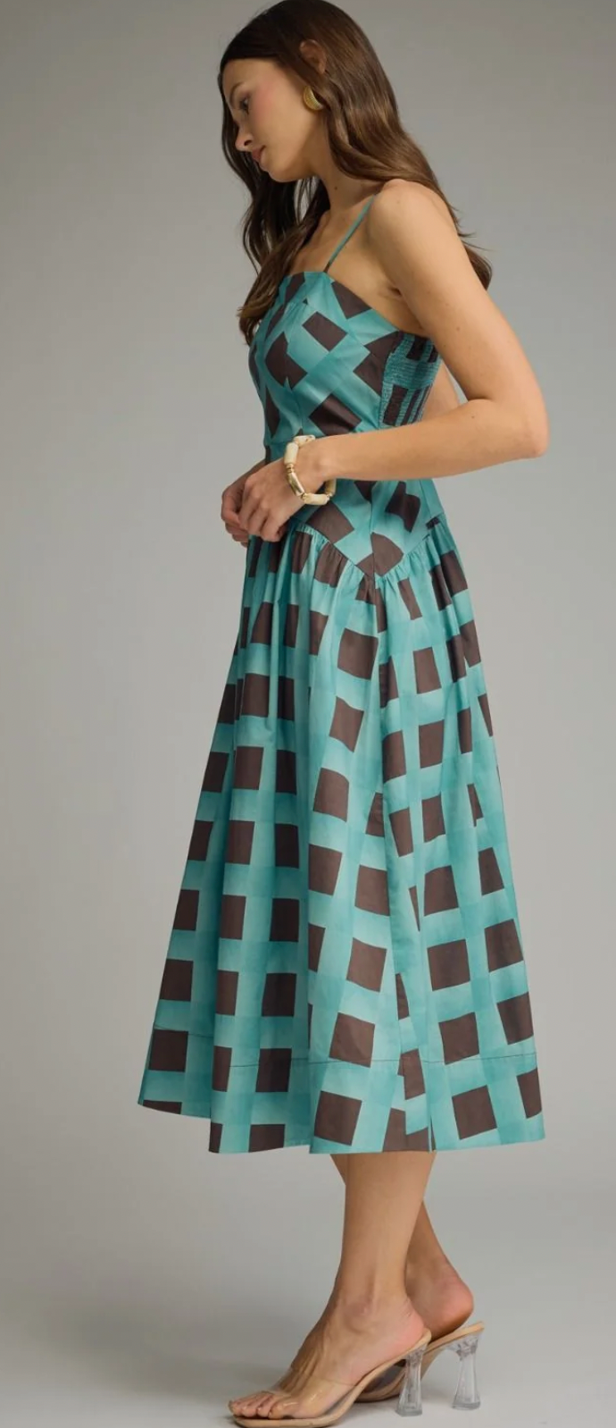 Plaid Fall Midi Dress