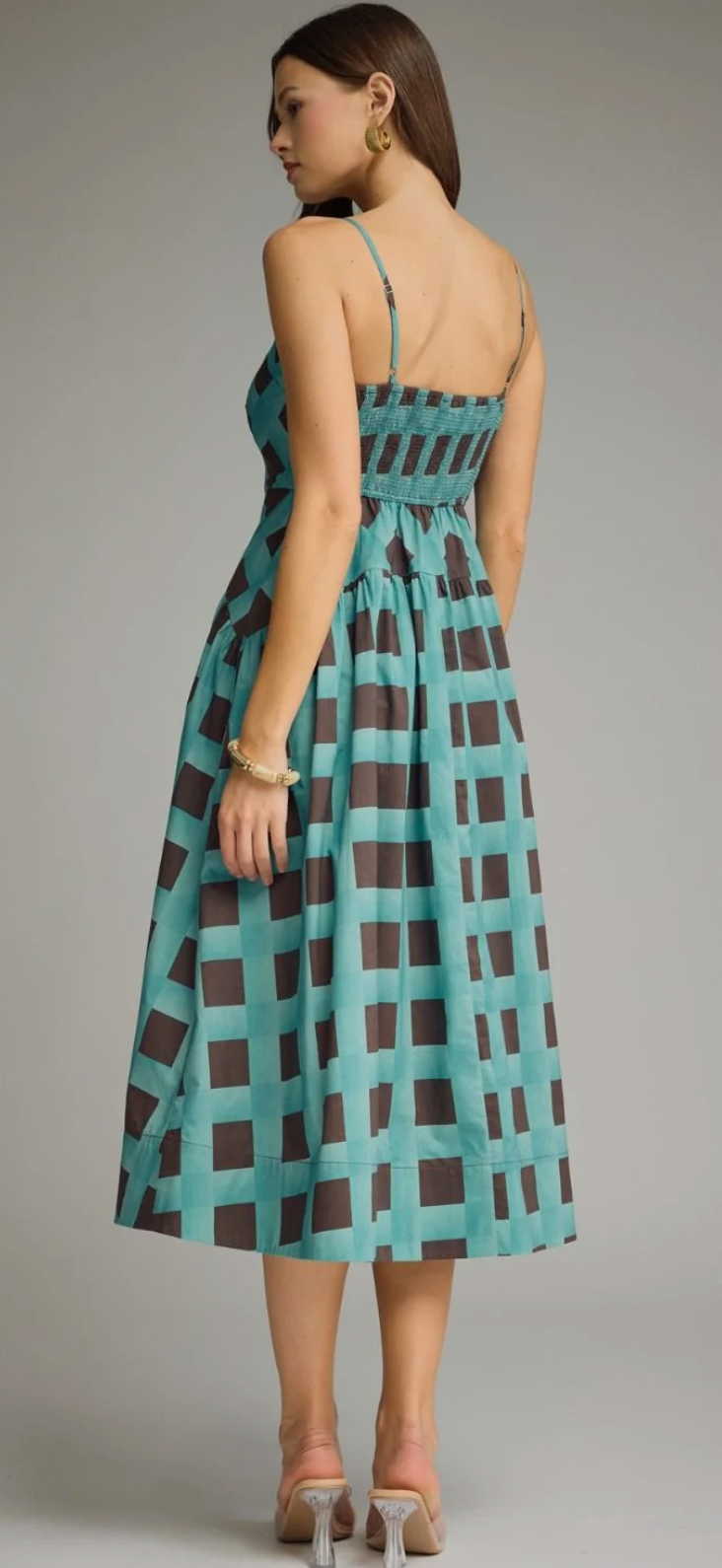 Plaid Fall Midi Dress