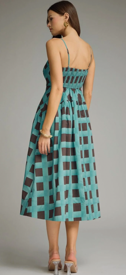 Plaid Fall Midi Dress