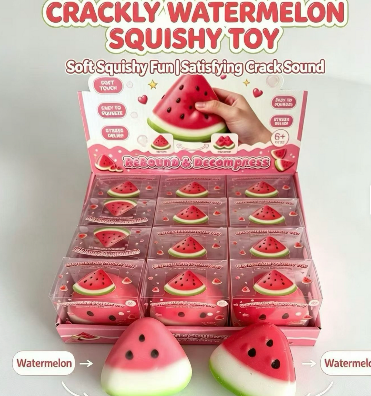 Cracky Skin Watermelon Squishy (PREORDER)