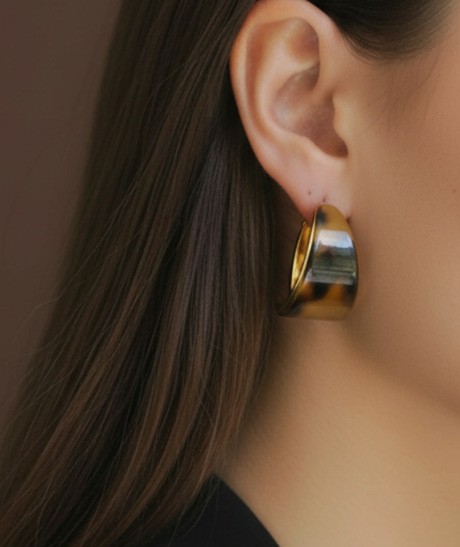 Sloane Hoops in Tortoise