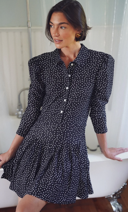 Smith and Quinn Edith Dress in Dainty Dot Black