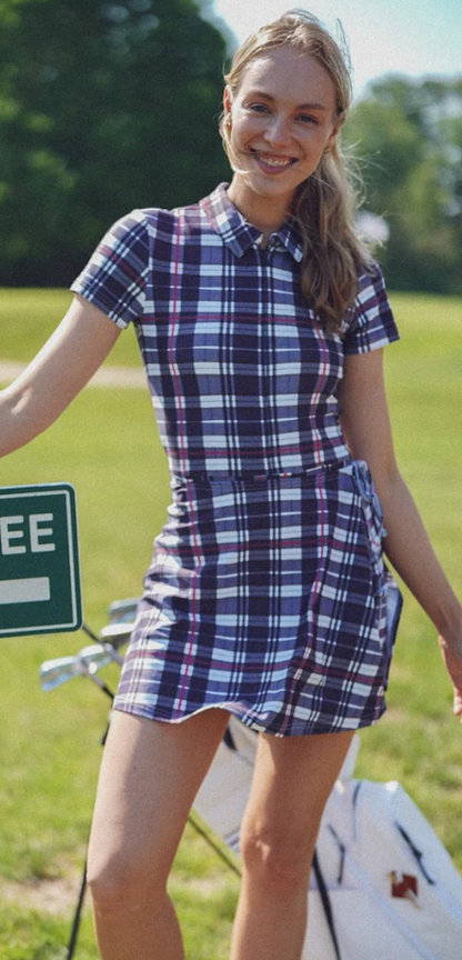 Smith and Quinn Ivy Dress in Prim Navy Plaid