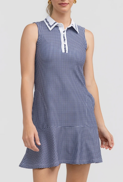 Smith and Quinn Gracie Dress in Navy Gingham