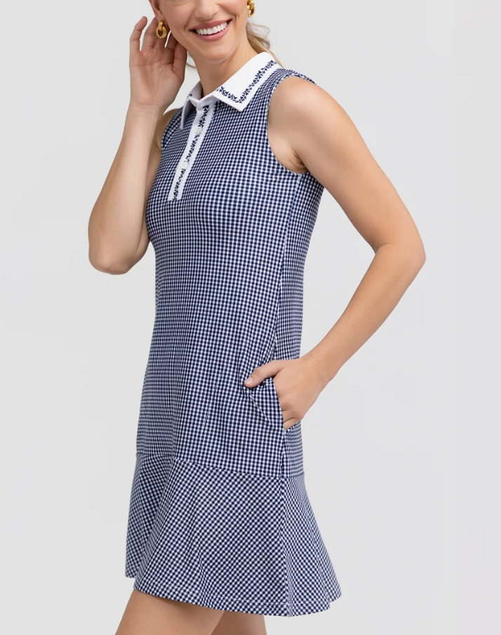 Smith and Quinn Gracie Dress in Navy Gingham