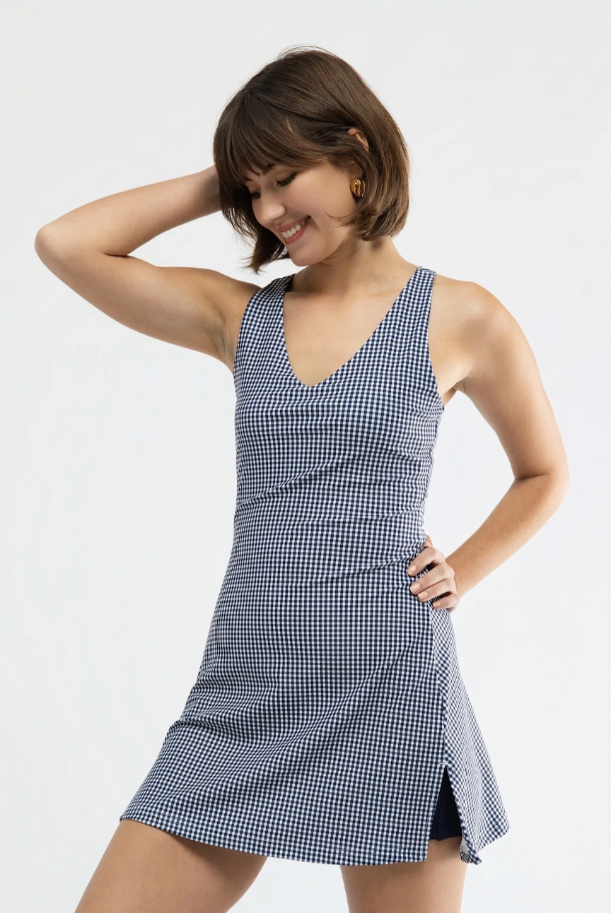 Smith and Quinn Campbell Dress in Navy Gingham