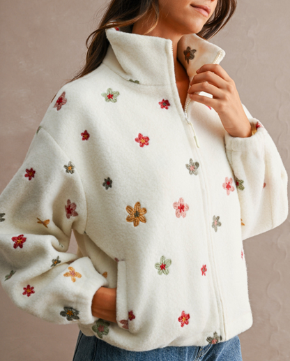 Floral Sherpa Jacket