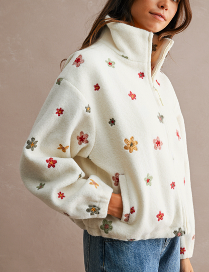 Floral Sherpa Jacket