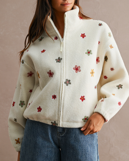 Floral Sherpa Jacket