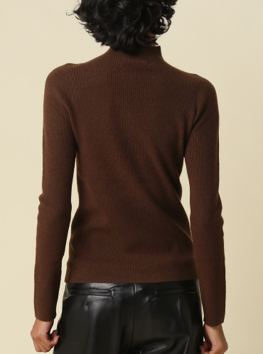 Romy Mock Neck Knit Sweater