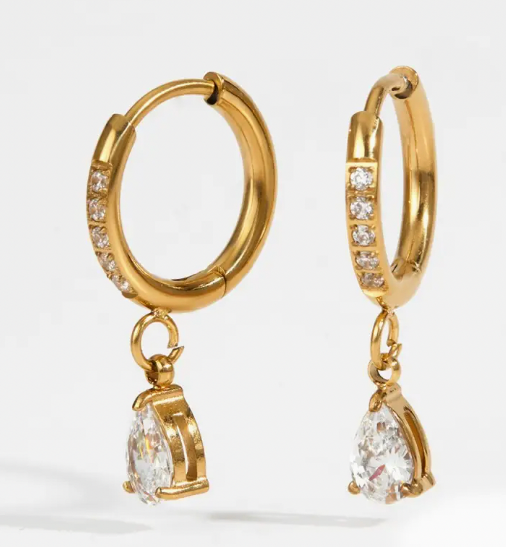 Teardrop Crystal Earrings