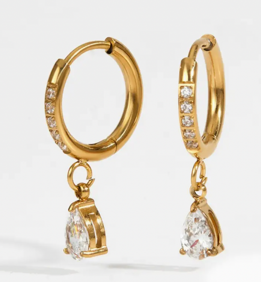 Teardrop Crystal Earrings