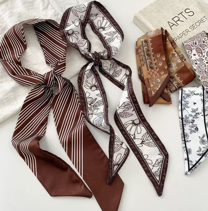 Printed Skinny Scarf (multiple prints)