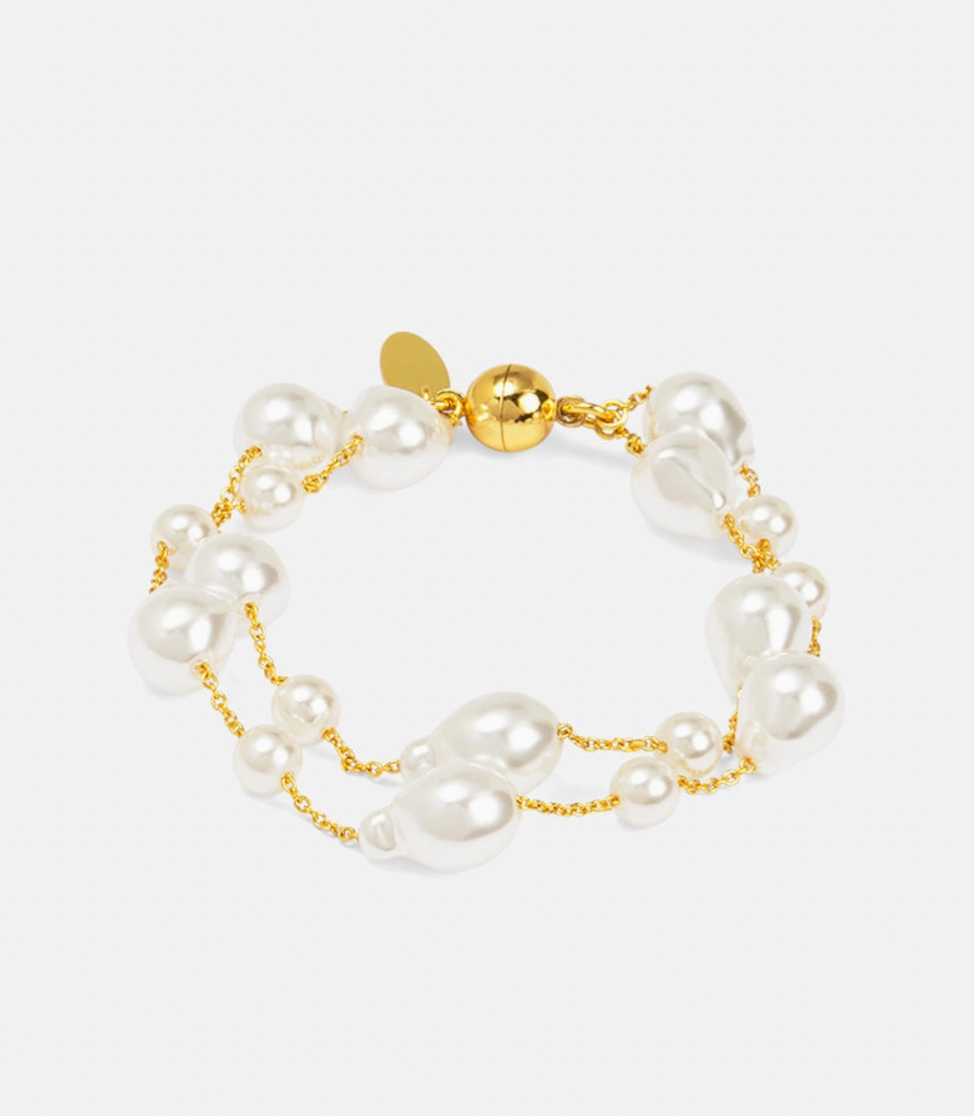 Vioroo Baroque Duo Chain Magnet Bracelet