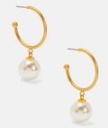 Vioroo Pearl Bead Hoop Earring